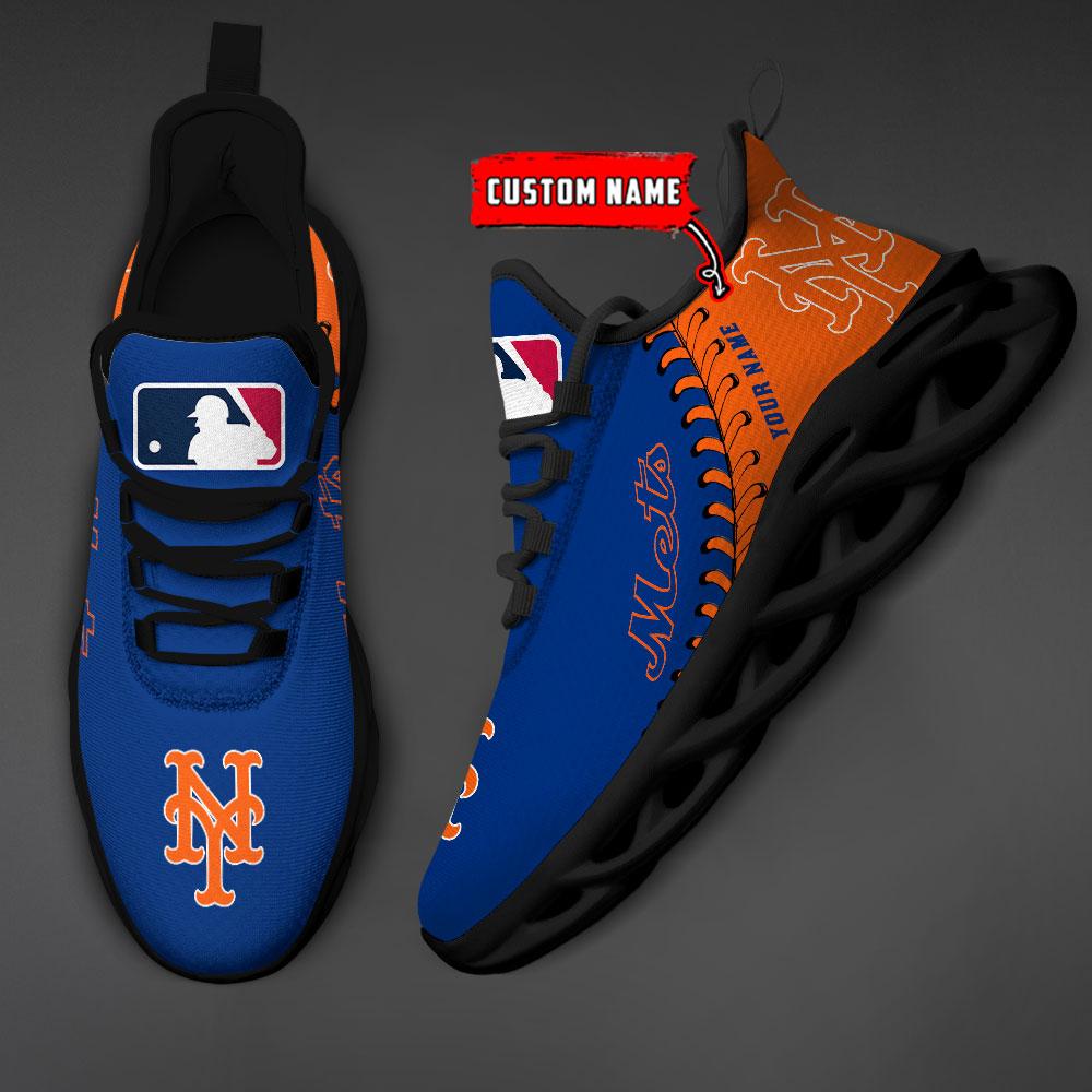 Ideafootwear New York Mets Max Soul Shoes Sneakers For Men And Women