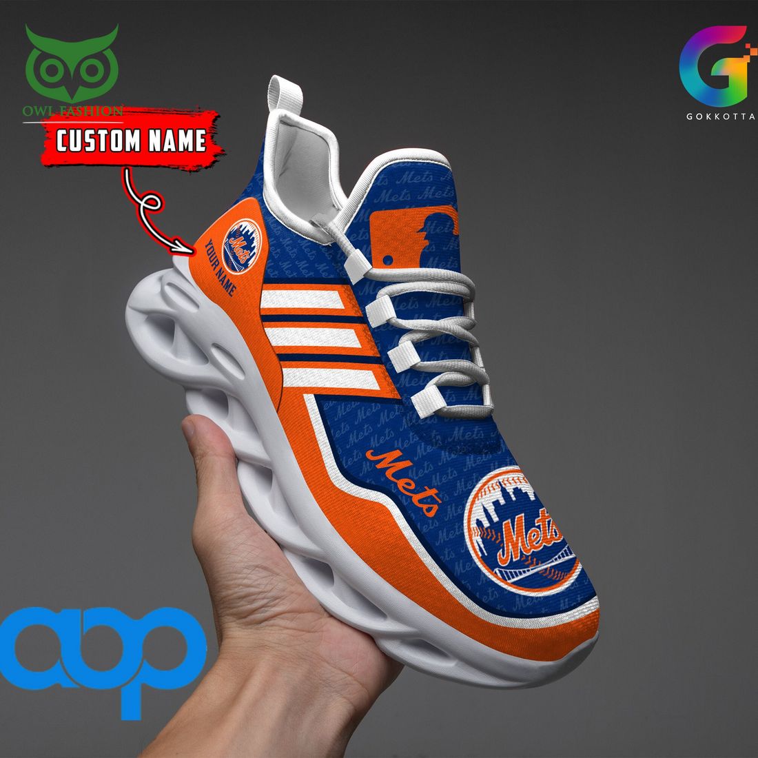 Ideafootwear New York Mets Max Soul Shoes Sneakers For Men And Women