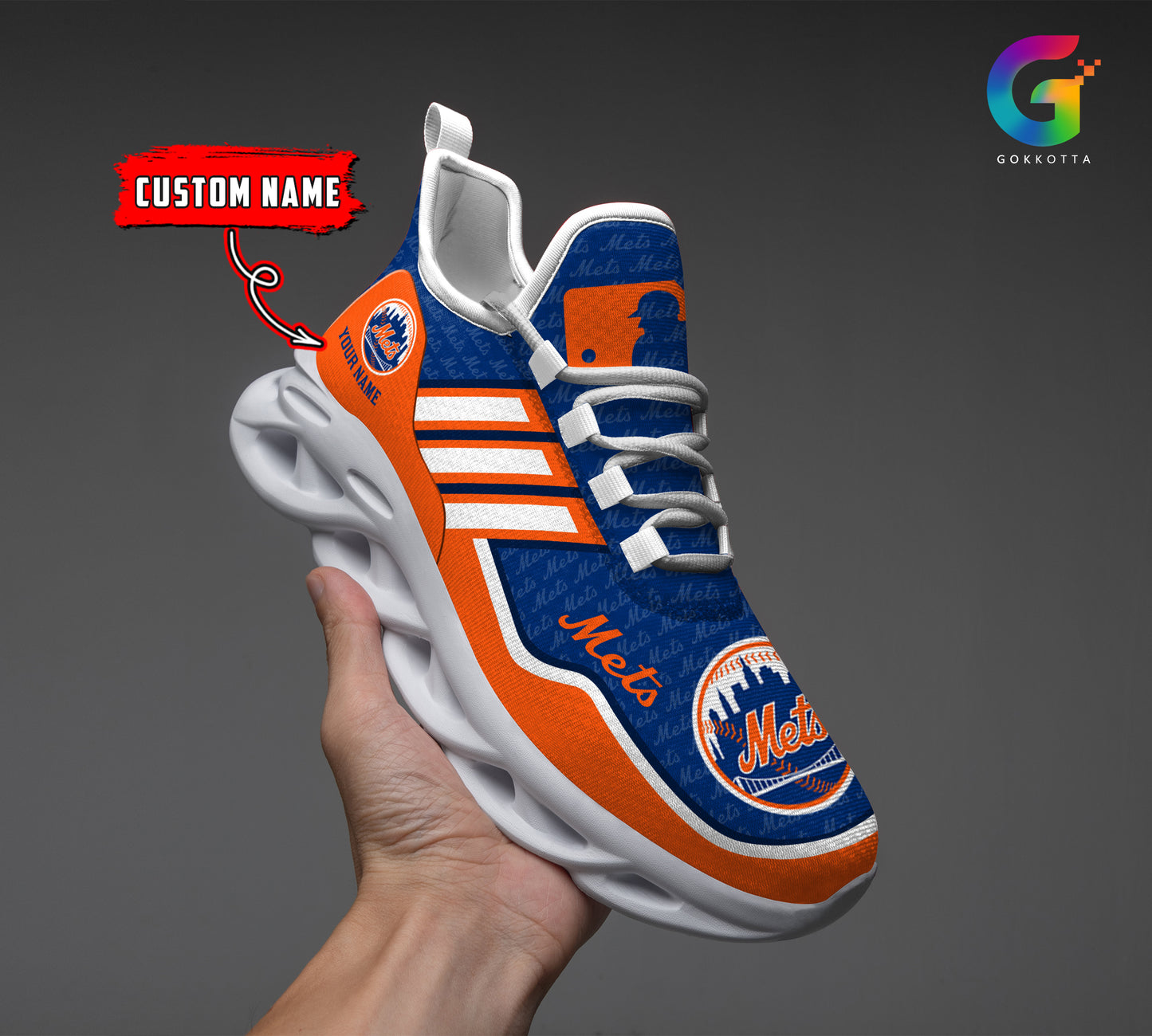 Ideafootwear New York Mets MLB Max Soul Shoes Sneakers For Men And Women