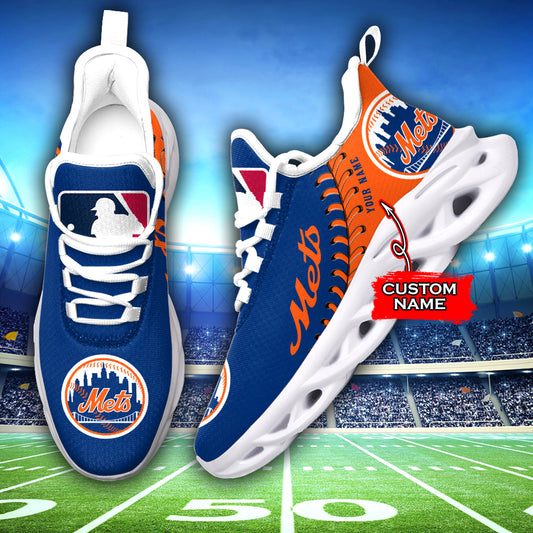 Ideafootwear New York Mets MLB Max Soul Shoes Sneakers For Men And Women