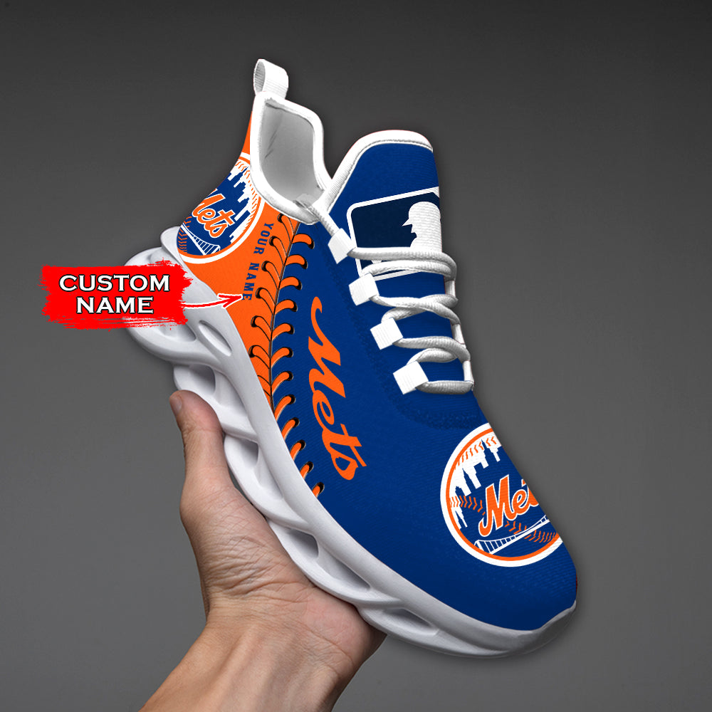 Ideafootwear New York Mets MLB Max Soul Shoes Sneakers For Men And Women