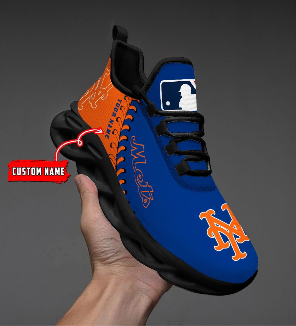 Ideafootwear New York Mets MLB Max Soul Shoes Sneakers For Men And Women