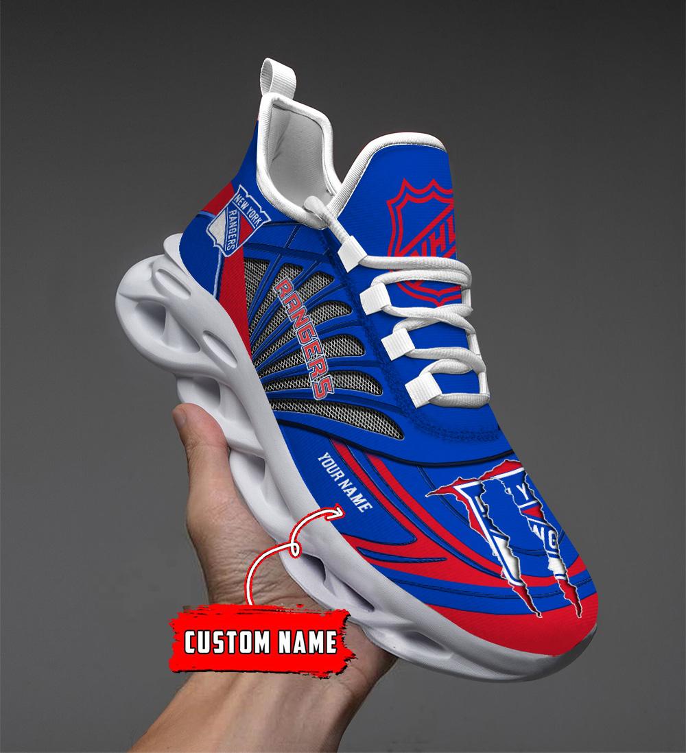 Ideafootwear New York Rangers Max Soul Shoes Sneakers For Men And Women