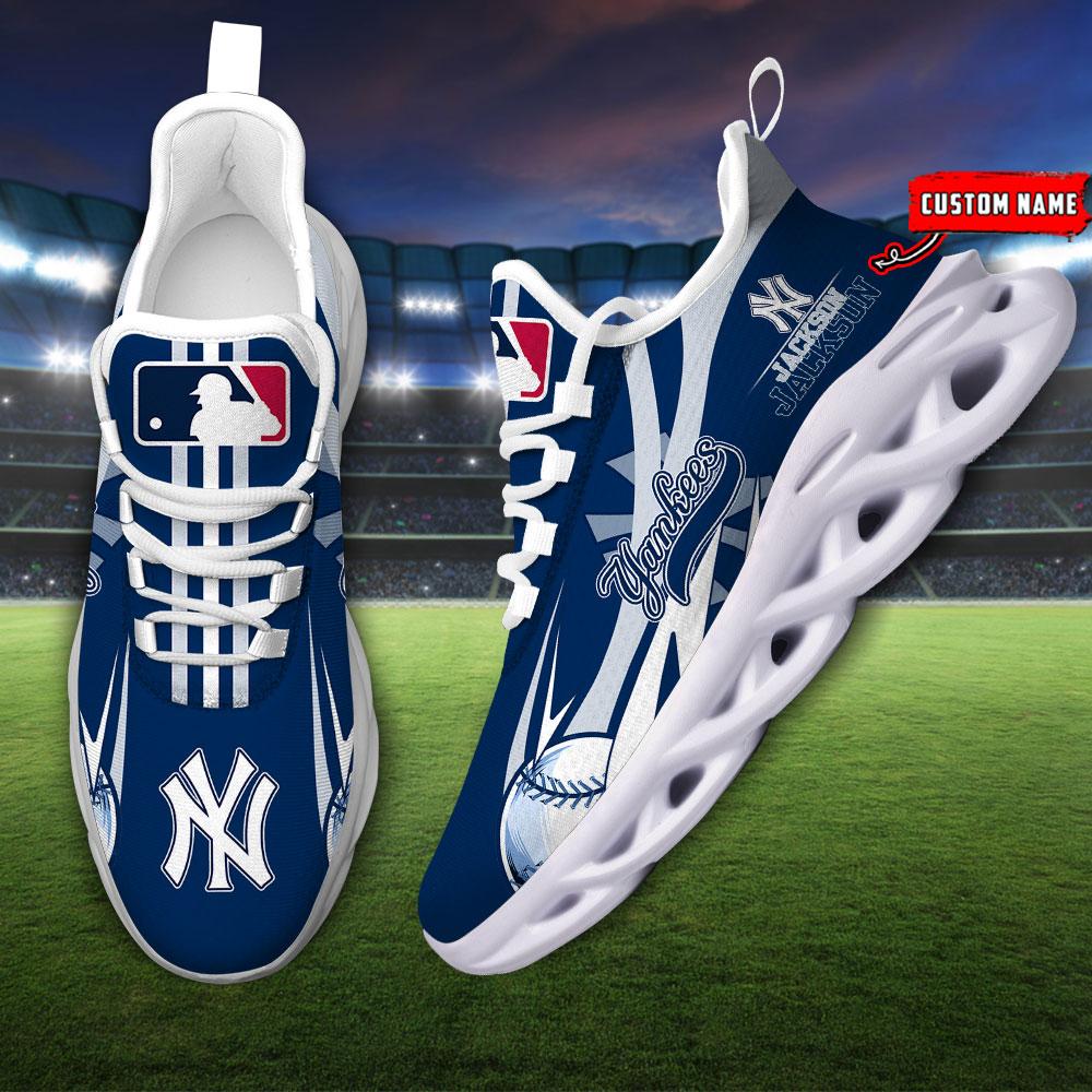 Ideafootwear New York Yankees Max Soul Shoes Sneakers For Men And Women