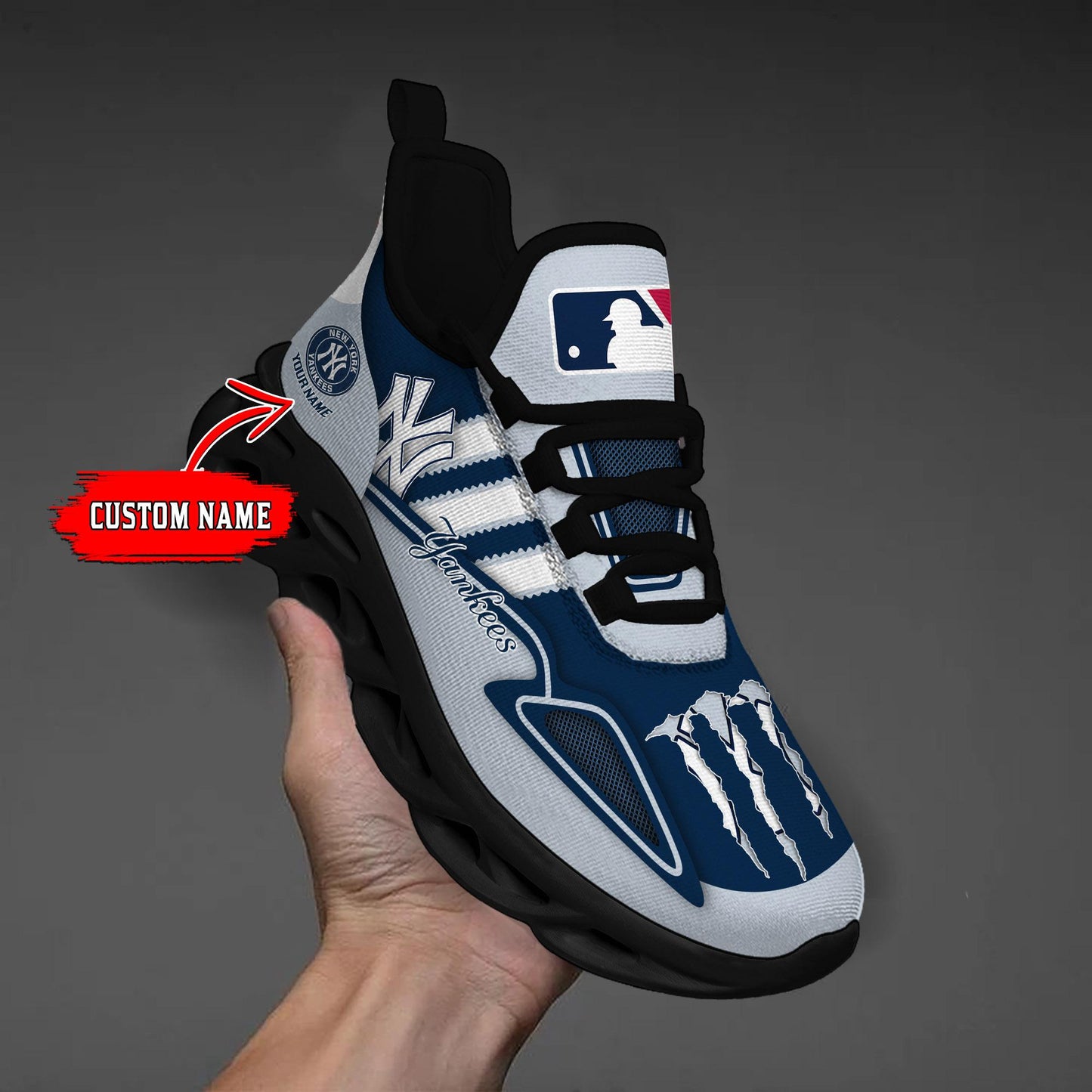 Ideafootwear New York Yankees Max Soul Shoes Sneakers For Men And Women