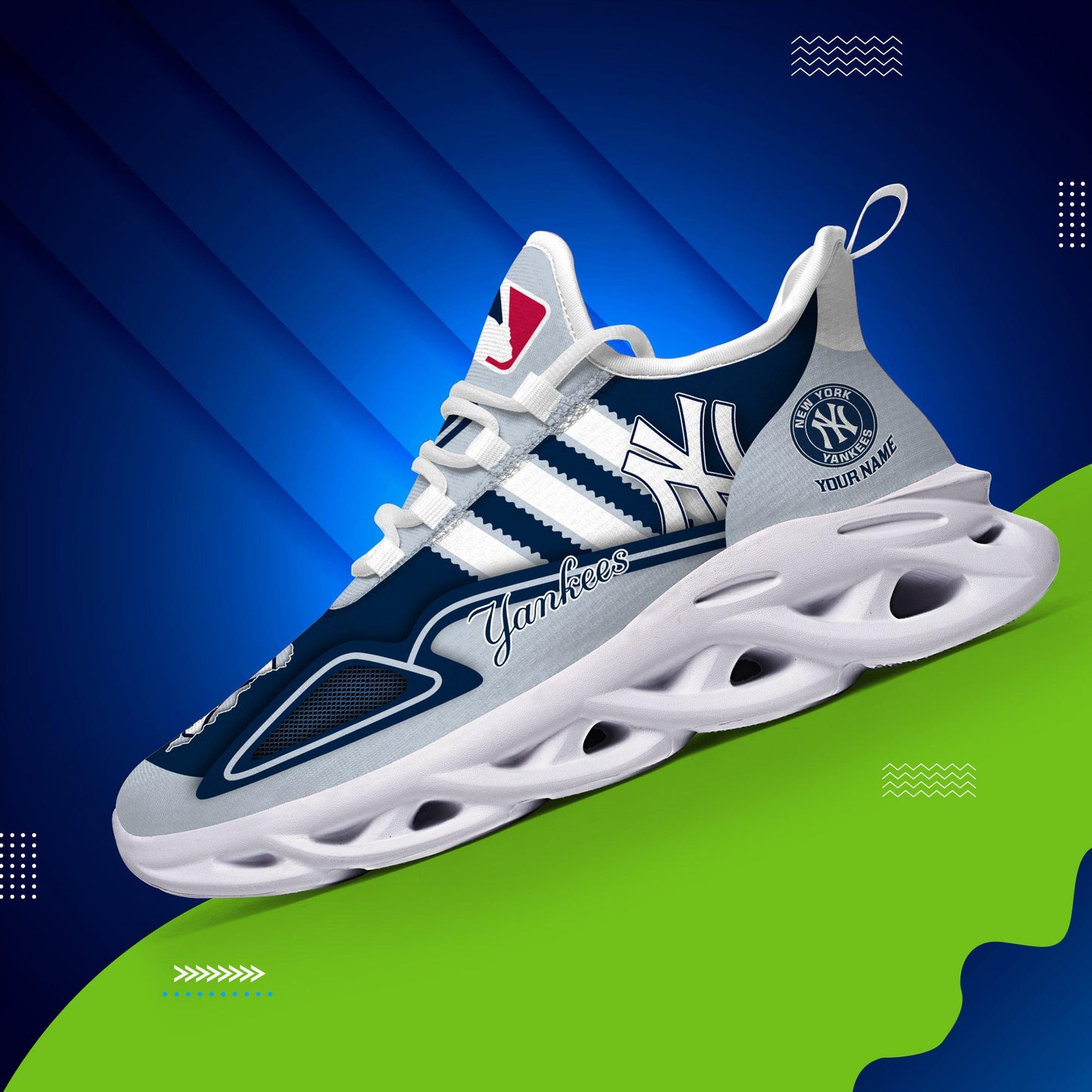 Ideafootwear New York Yankees Max Soul Shoes Sneakers For Men And Women