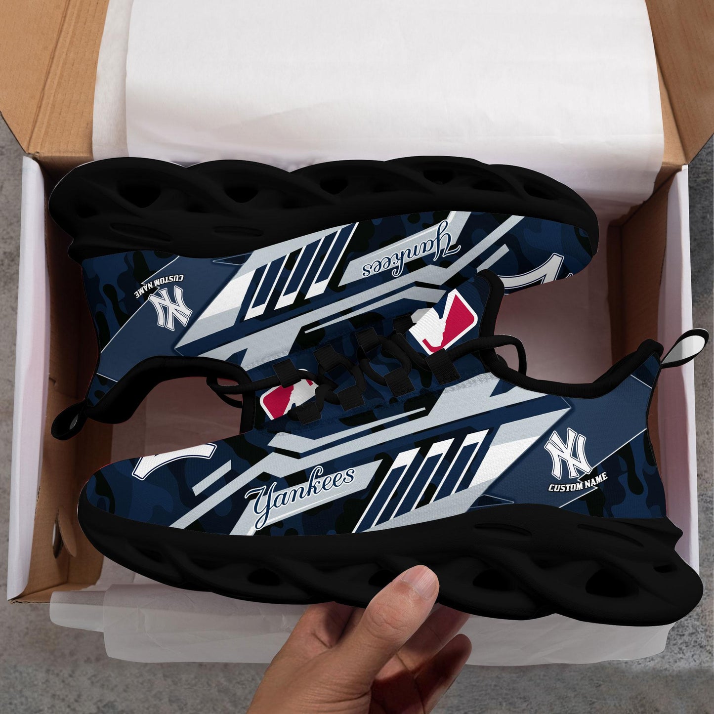 Ideafootwear New York Yankees Max Soul Shoes Sneakers For Men And Women