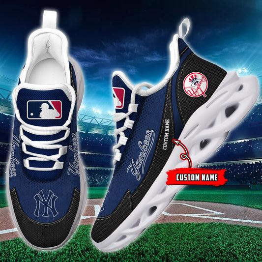 Ideafootwear New York Yankees MLB Max Soul Shoes Sneakers For Men And Women