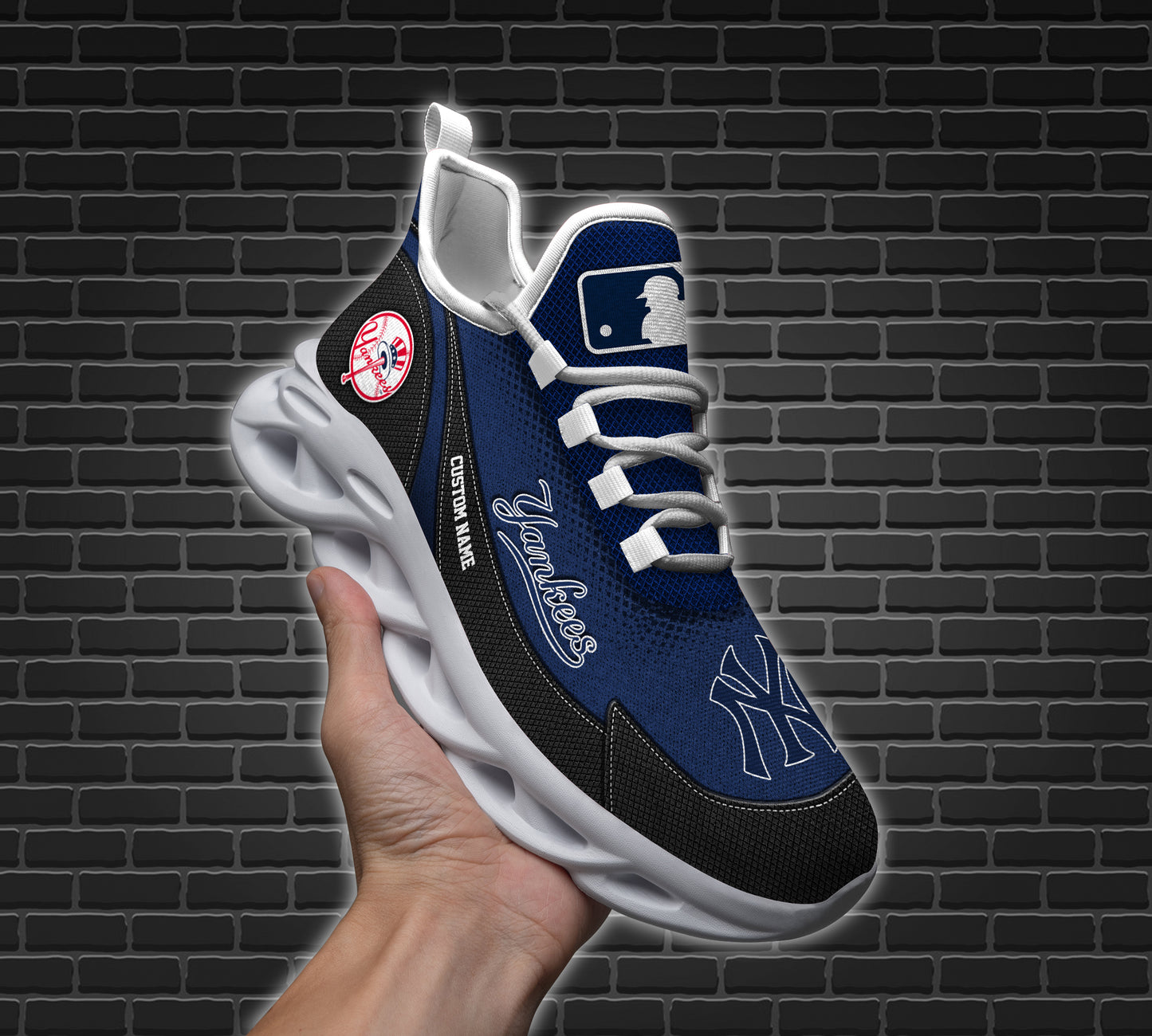 Ideafootwear New York Yankees MLB Max Soul Shoes Sneakers For Men And Women