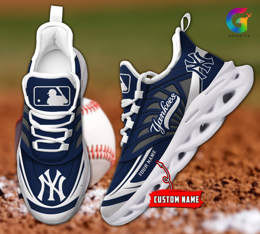 Ideafootwear New York Yankees MLB Max Soul Shoes Sneakers For Men And Women