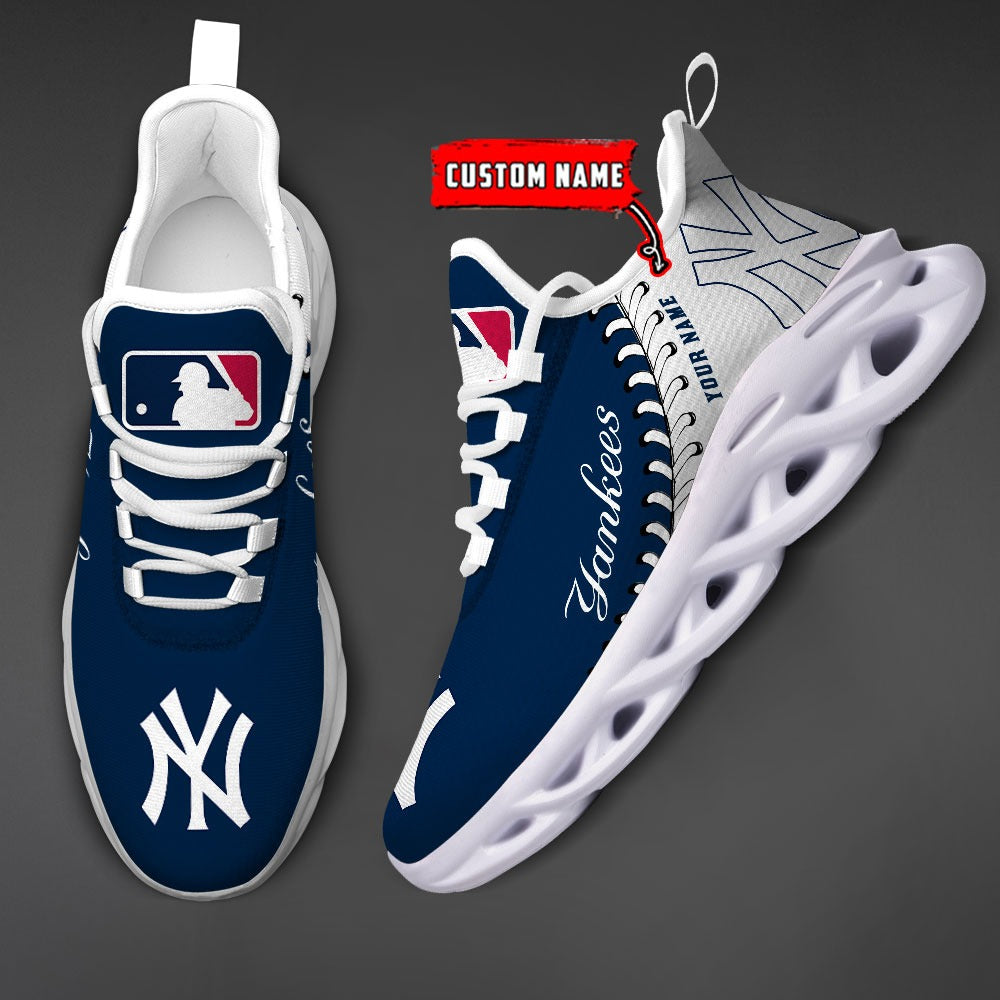 Ideafootwear New York Yankees MLB Max Soul Shoes Sneakers For Men And Women