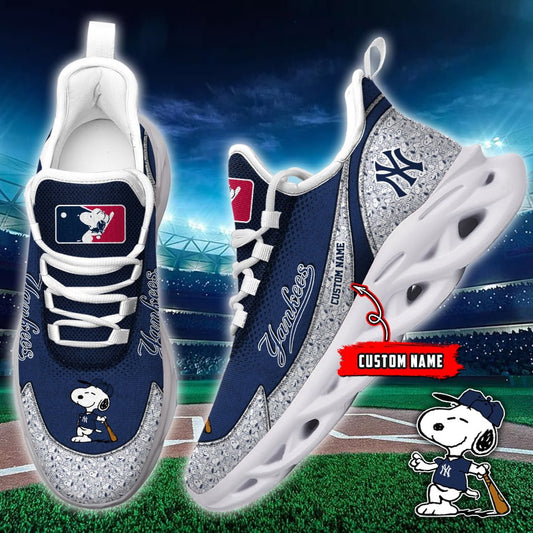 Ideafootwear New York Yankees MLB Max Soul Shoes Sneakers For Men And Women
