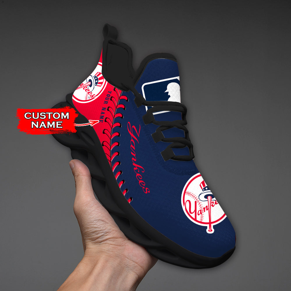 Ideafootwear New York Yankees MLB Max Soul Shoes Sneakers For Men And Women
