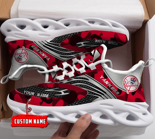 Ideafootwear New York Yankees MLB Max Soul Shoes Sneakers For Men And Women