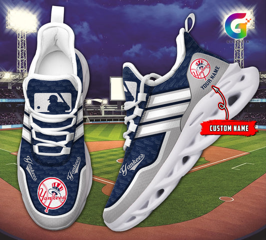 Ideafootwear New York Yankees MLB Max Soul Shoes Sneakers For Men And Women