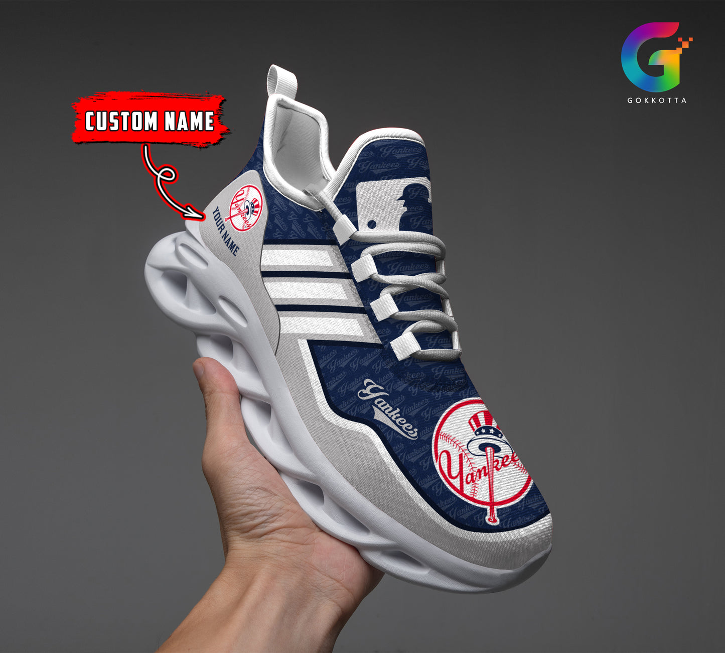 Ideafootwear New York Yankees MLB Max Soul Shoes Sneakers For Men And Women