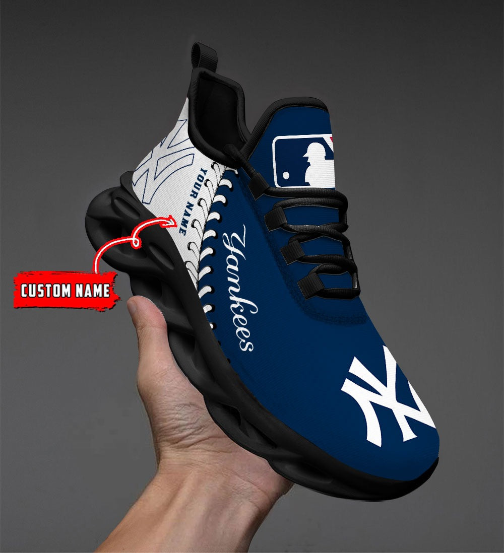 Ideafootwear New York Yankees MLB Max Soul Shoes Sneakers For Men And Women