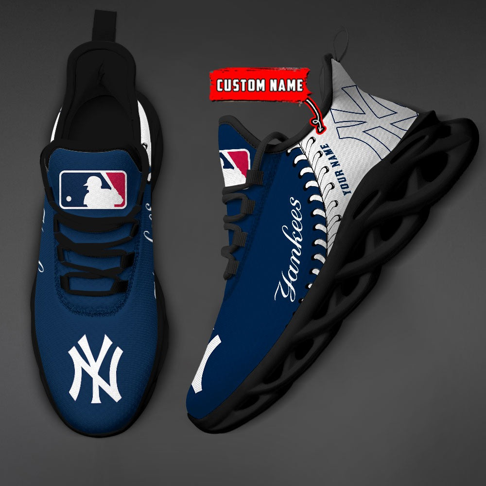 Ideafootwear New York Yankees MLB Max Soul Shoes Sneakers For Men And Women