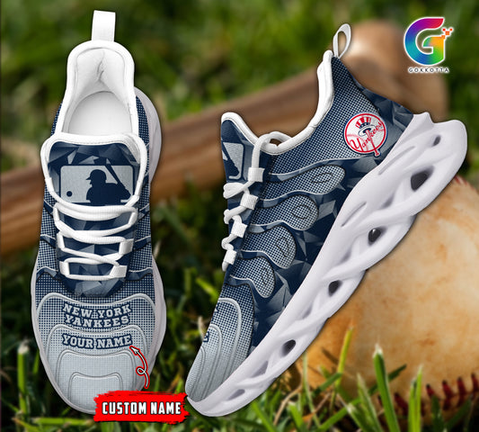 Ideafootwear New York Yankees NCAA Max Soul Shoes Sneakers For Men And Women