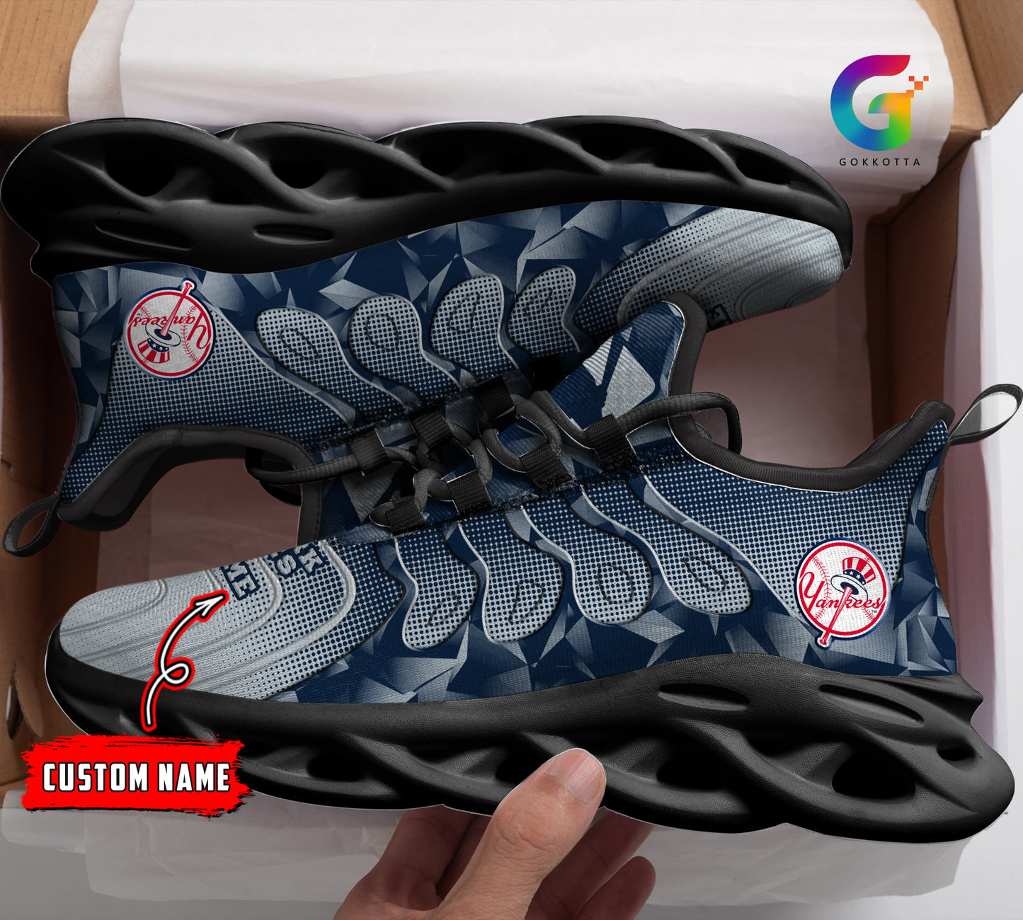 Ideafootwear New York Yankees NCAA Max Soul Shoes Sneakers For Men And Women