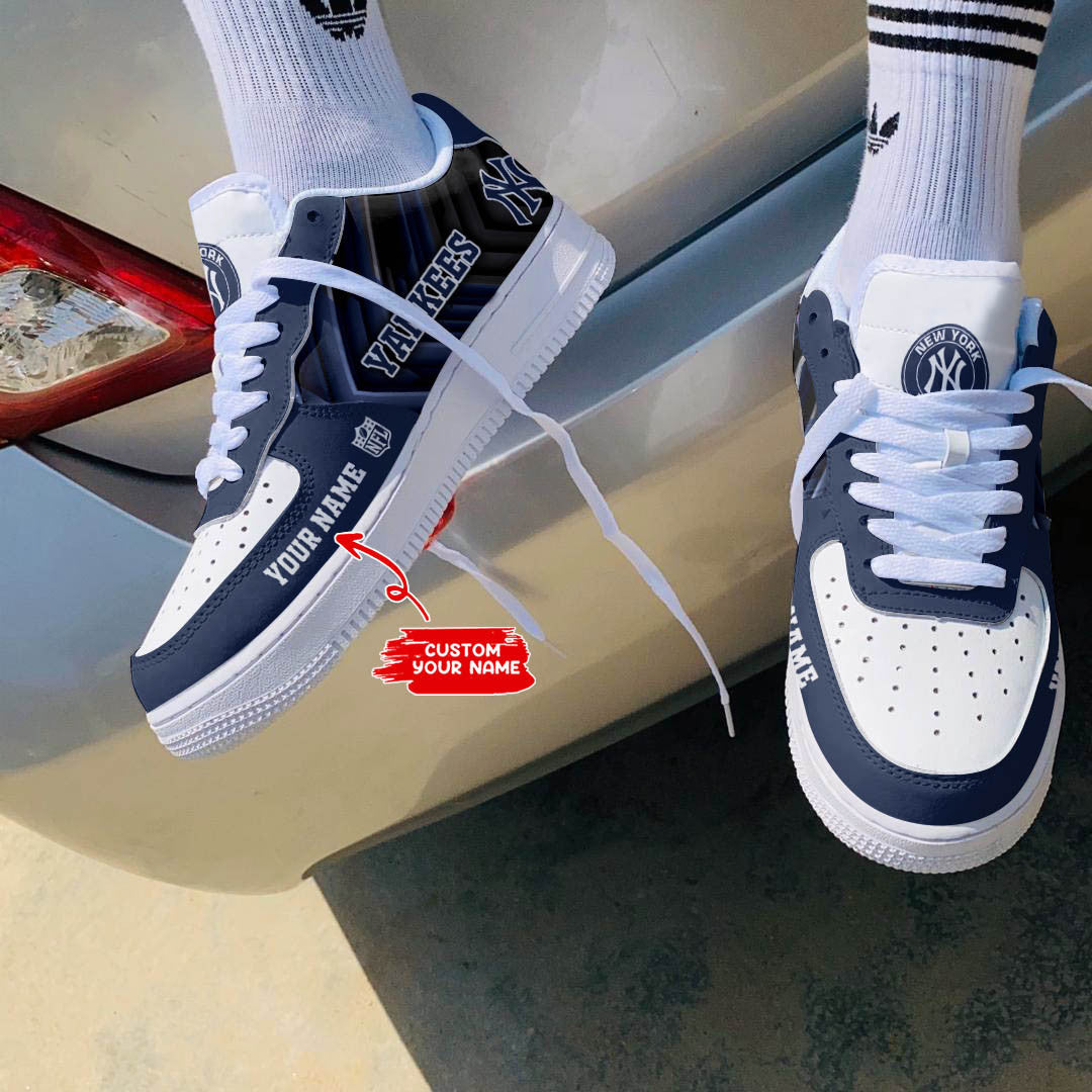 Ideafootwear New York Yankees NFL Air Low-Top Sneakers Shoes For Men And Women