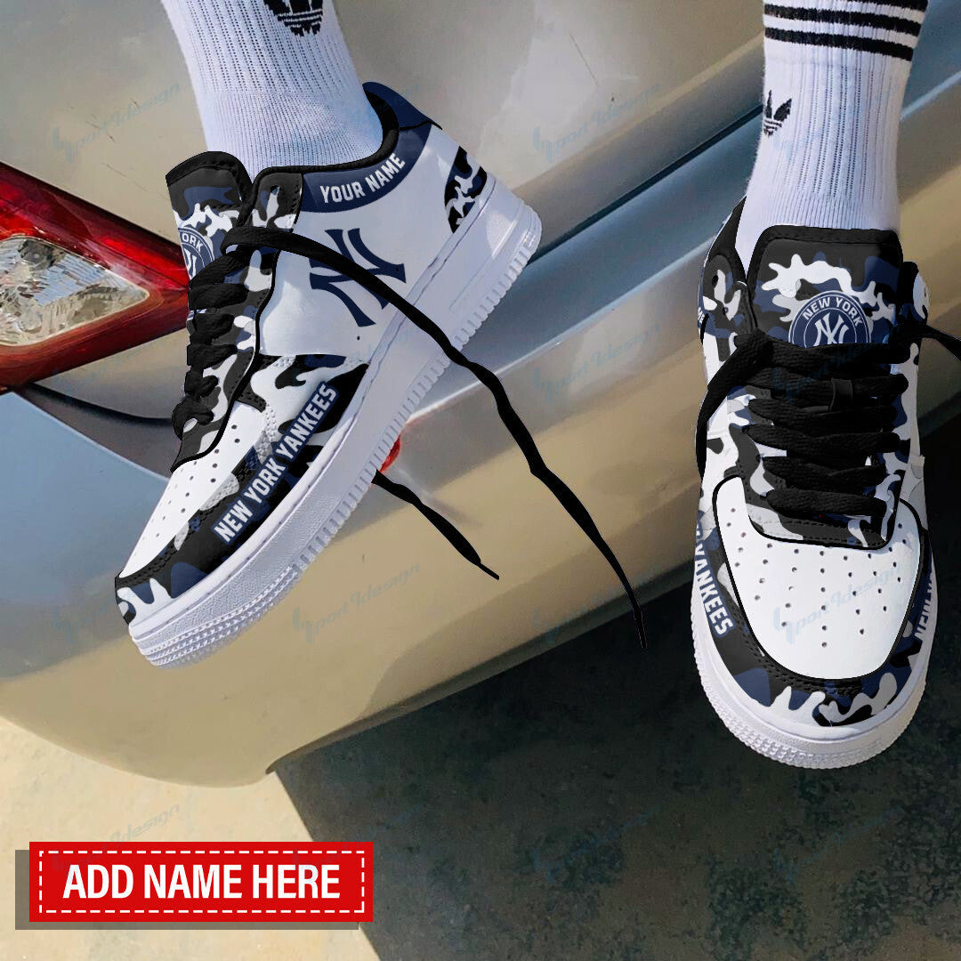 Ideafootwear New York Yankees NFL Air Low-Top Sneakers Shoes For Men And Women