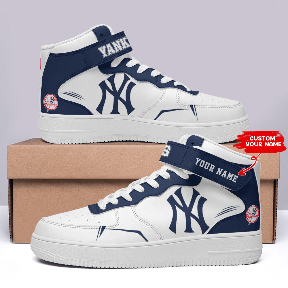 Ideafootwear New York Yankees NFL Air Low-Top Sneakers Shoes For Men And Women