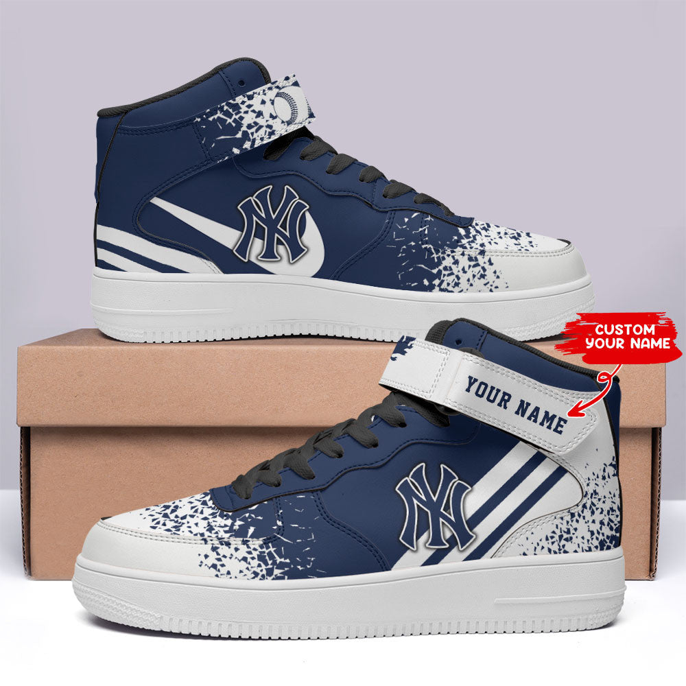 Ideafootwear New York Yankees NFL Air Low-Top Sneakers Shoes For Men And Women