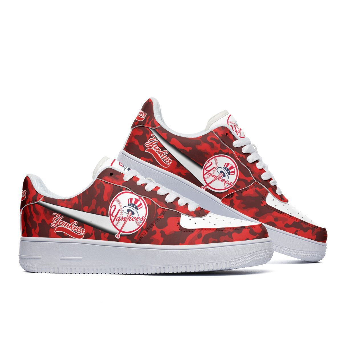 Ideafootwear New York Yankees NFL Air Low-Top Sneakers Shoes For Men And Women