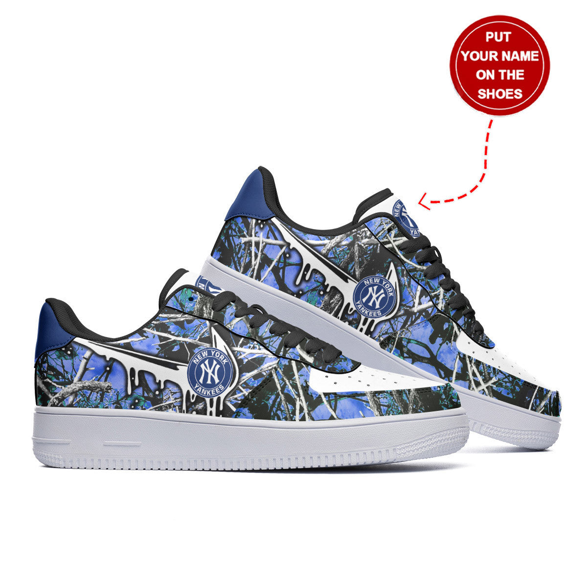Ideafootwear New York Yankees NFL Air Low-Top Sneakers Shoes For Men And Women