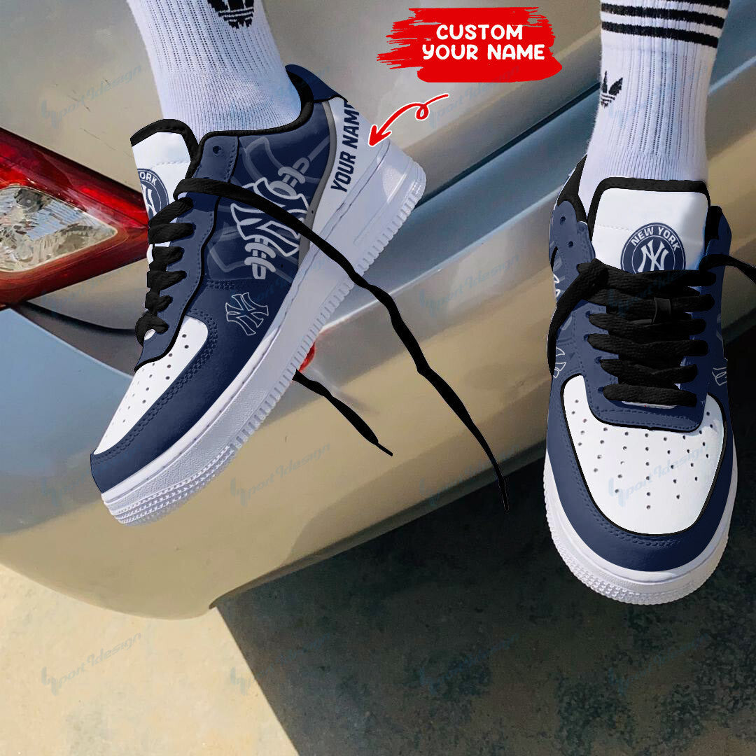 Ideafootwear New York Yankees NFL Air Low-Top Sneakers Shoes For Men And Women