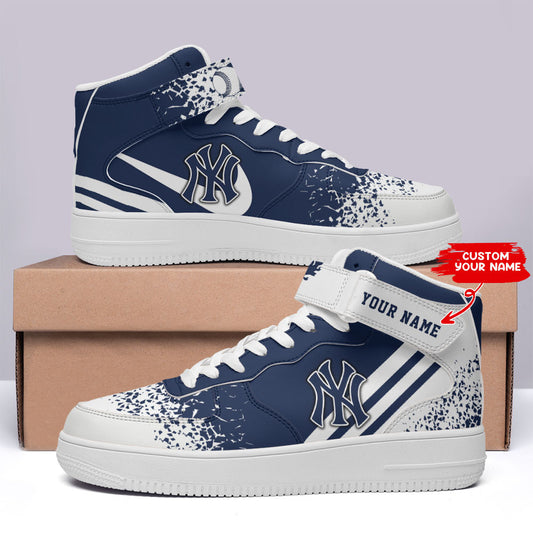 Ideafootwear New York Yankees NFL Air Low-Top Sneakers Shoes For Men And Women
