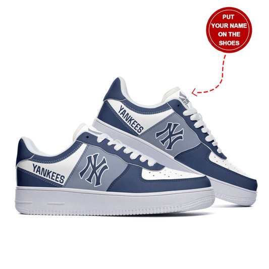 Ideafootwear New York Yankees NFL Air Low-Top Sneakers Shoes For Men And Women