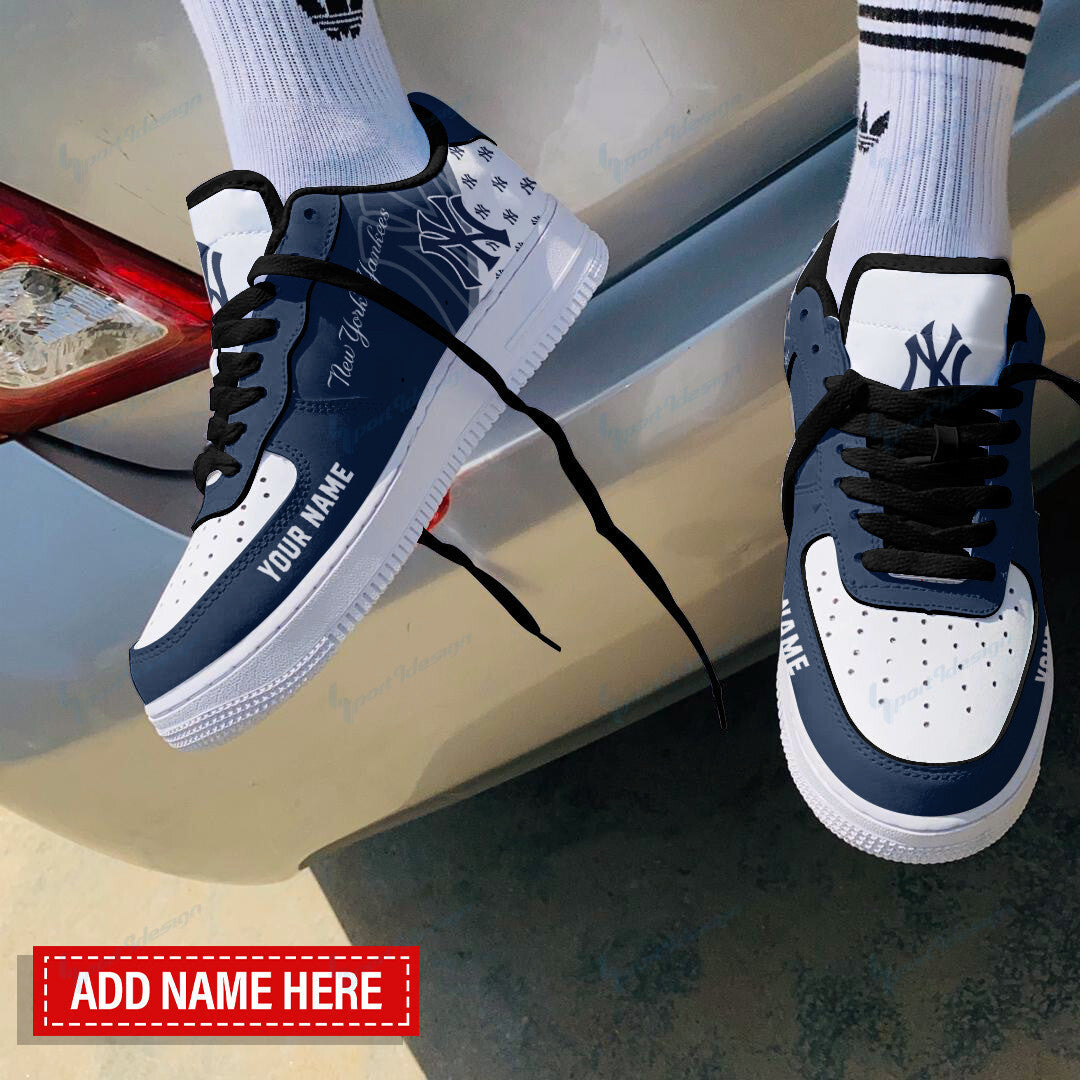 Ideafootwear New York Yankees NFL Air Low-Top Sneakers Shoes For Men And Women