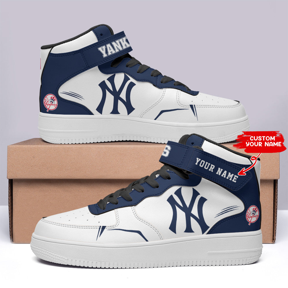 Ideafootwear New York Yankees NFL Air Low-Top Sneakers Shoes For Men And Women