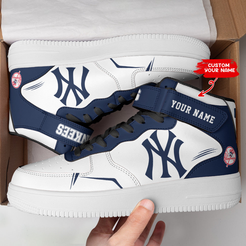 Ideafootwear New York Yankees NFL Air Low-Top Sneakers Shoes For Men And Women