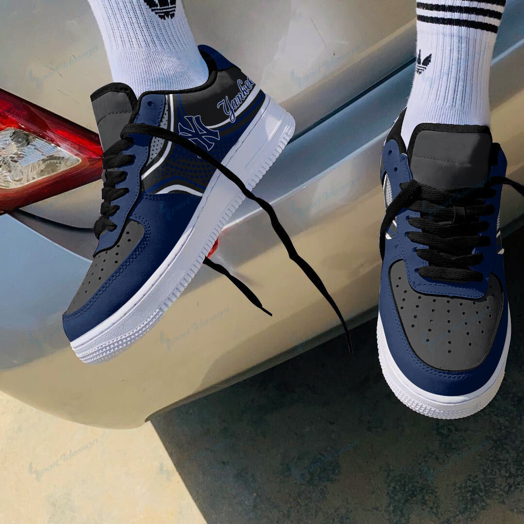 Ideafootwear New York Yankees NFL Air Low-Top Sneakers Shoes For Men And Women