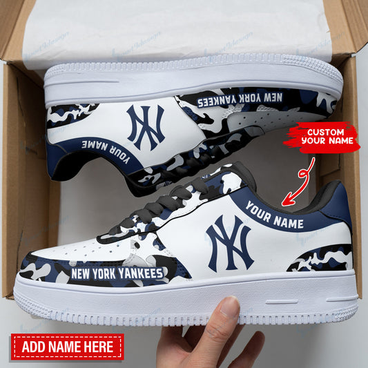 Ideafootwear New York Yankees NFL Air Low-Top Sneakers Shoes For Men And Women