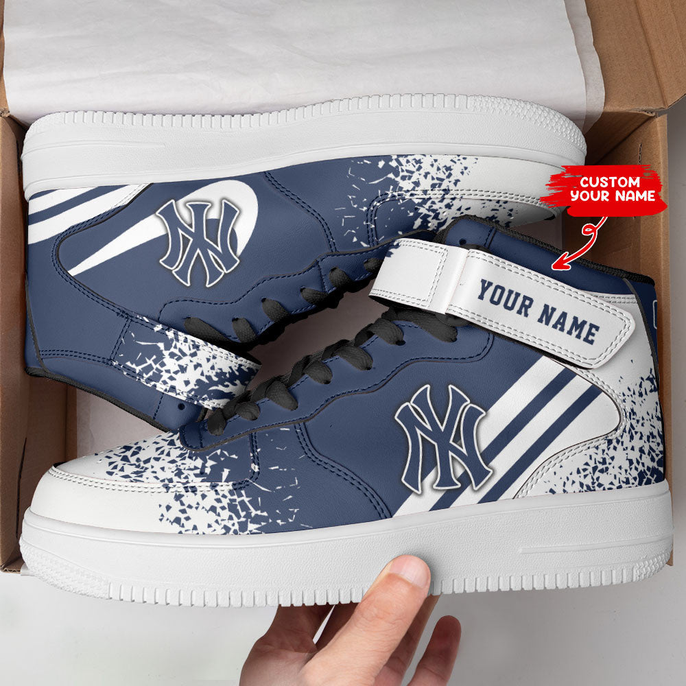 Ideafootwear New York Yankees NFL Air Low-Top Sneakers Shoes For Men And Women
