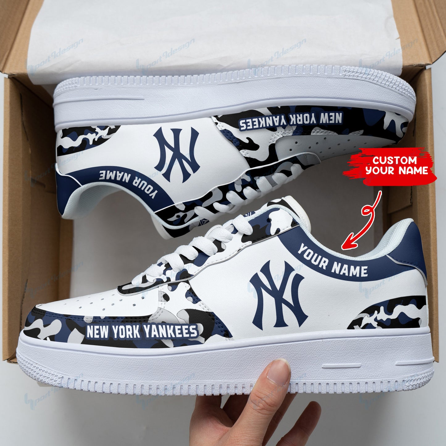 Ideafootwear New York Yankees NFL Air Low-Top Sneakers Shoes For Men And Women