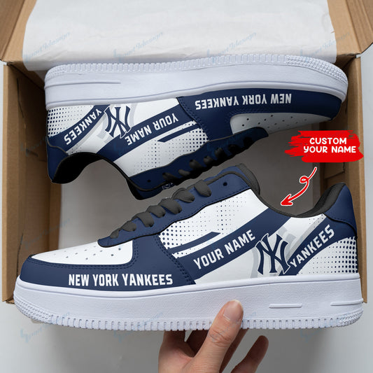 Ideafootwear New York Yankees NFL Air Low-Top Sneakers Shoes For Men And Women
