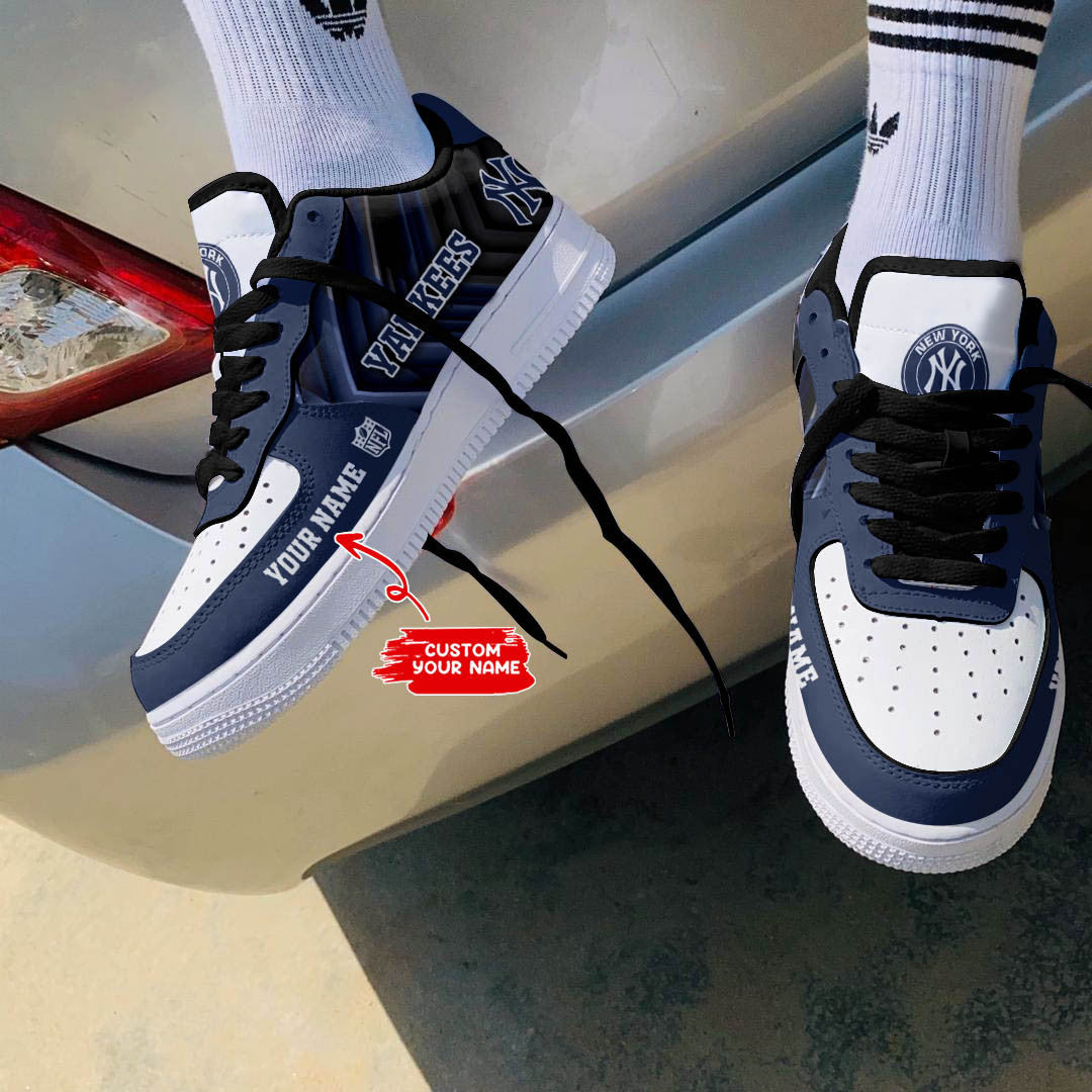 Ideafootwear New York Yankees NFL Air Low-Top Sneakers Shoes For Men And Women