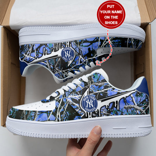 Ideafootwear New York Yankees NFL Air Low-Top Sneakers Shoes For Men And Women