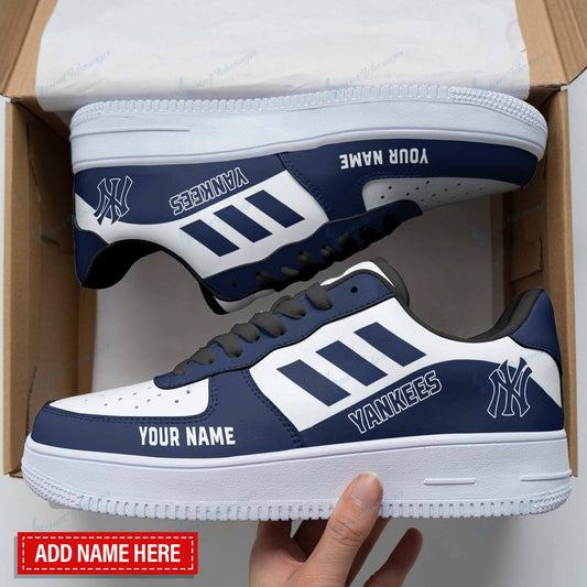 Ideafootwear New York Yankees NFL Air Low-Top Sneakers Shoes For Men And Women