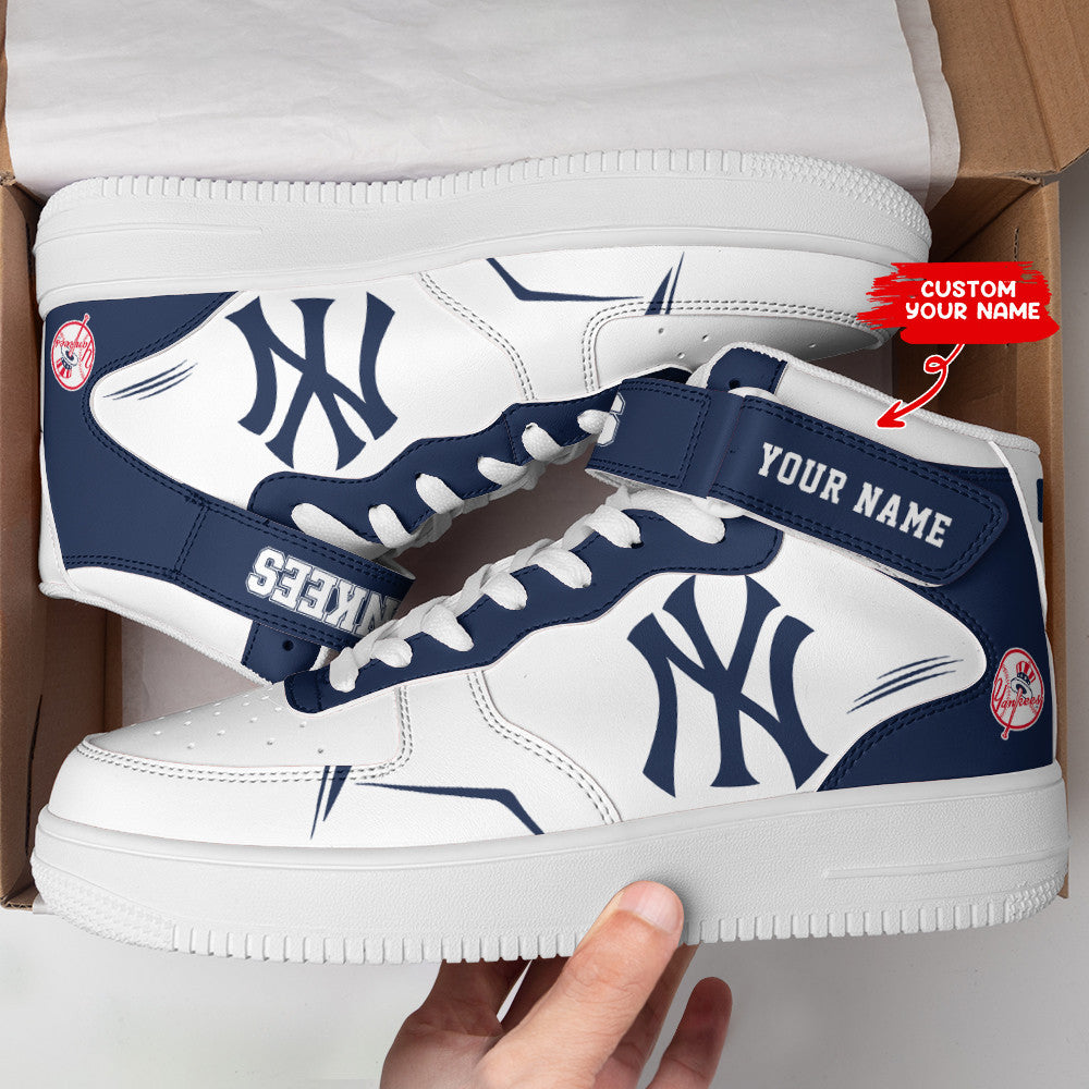 Ideafootwear New York Yankees NFL Air Low-Top Sneakers Shoes For Men And Women