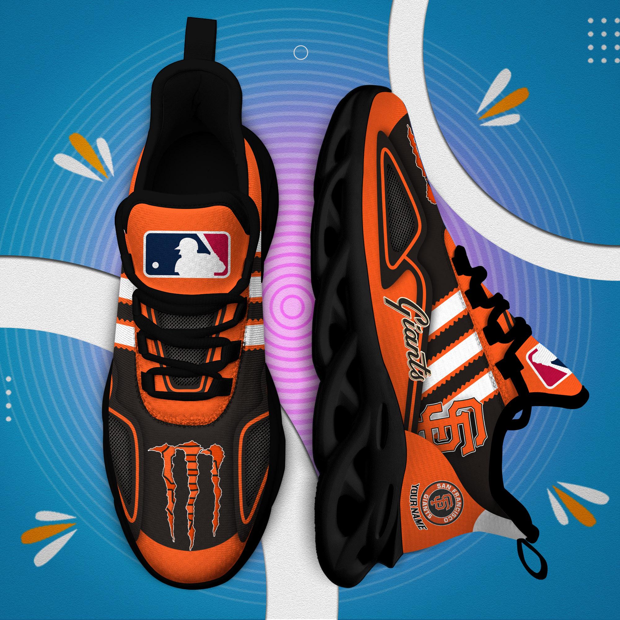 Ideafootwear San Francisco Giants Max Soul Shoes Sneakers For Men And Women