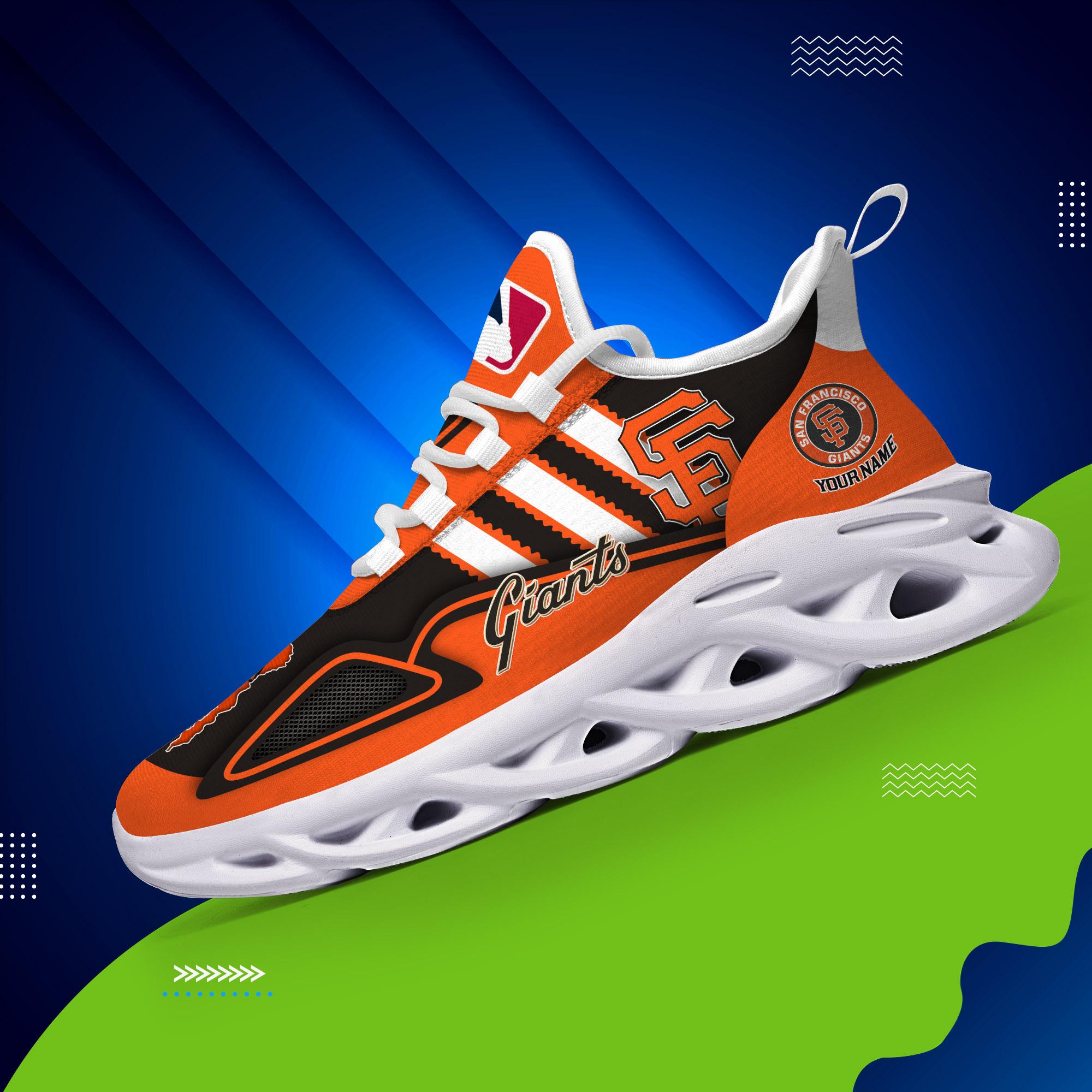 Ideafootwear San Francisco Giants Max Soul Shoes Sneakers For Men And Women