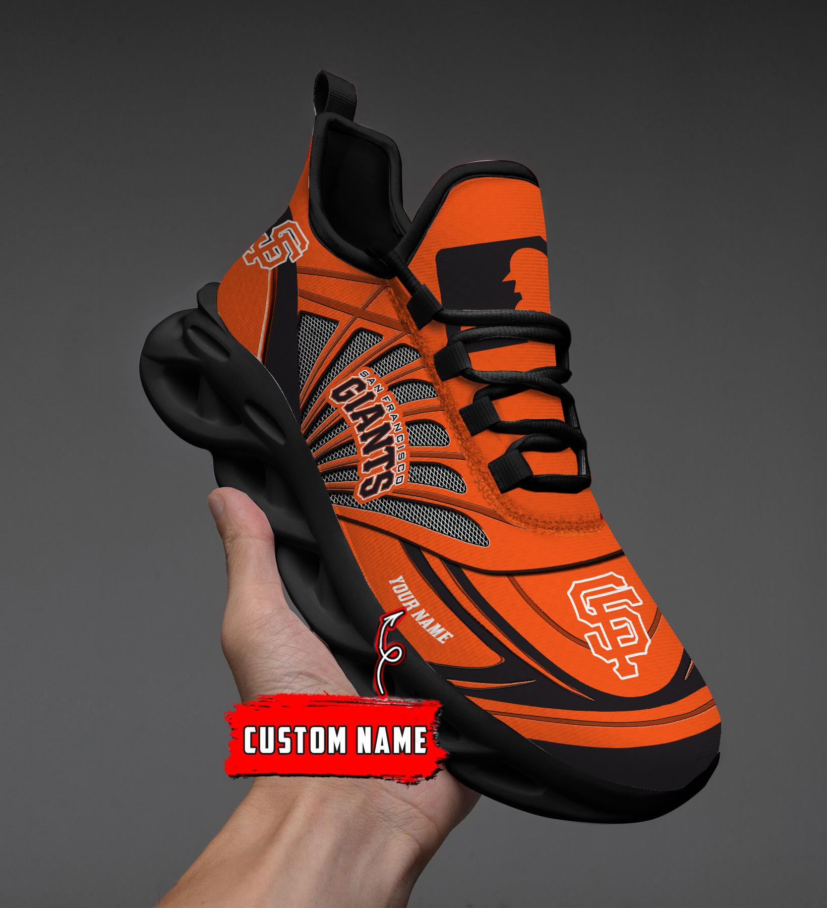 Ideafootwear San Francisco Giants Max Soul Shoes Sneakers For Men And Women