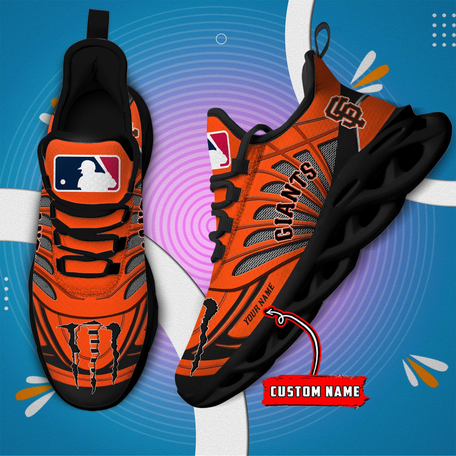 Ideafootwear San Francisco Giants Max Soul Shoes Sneakers For Men And Women