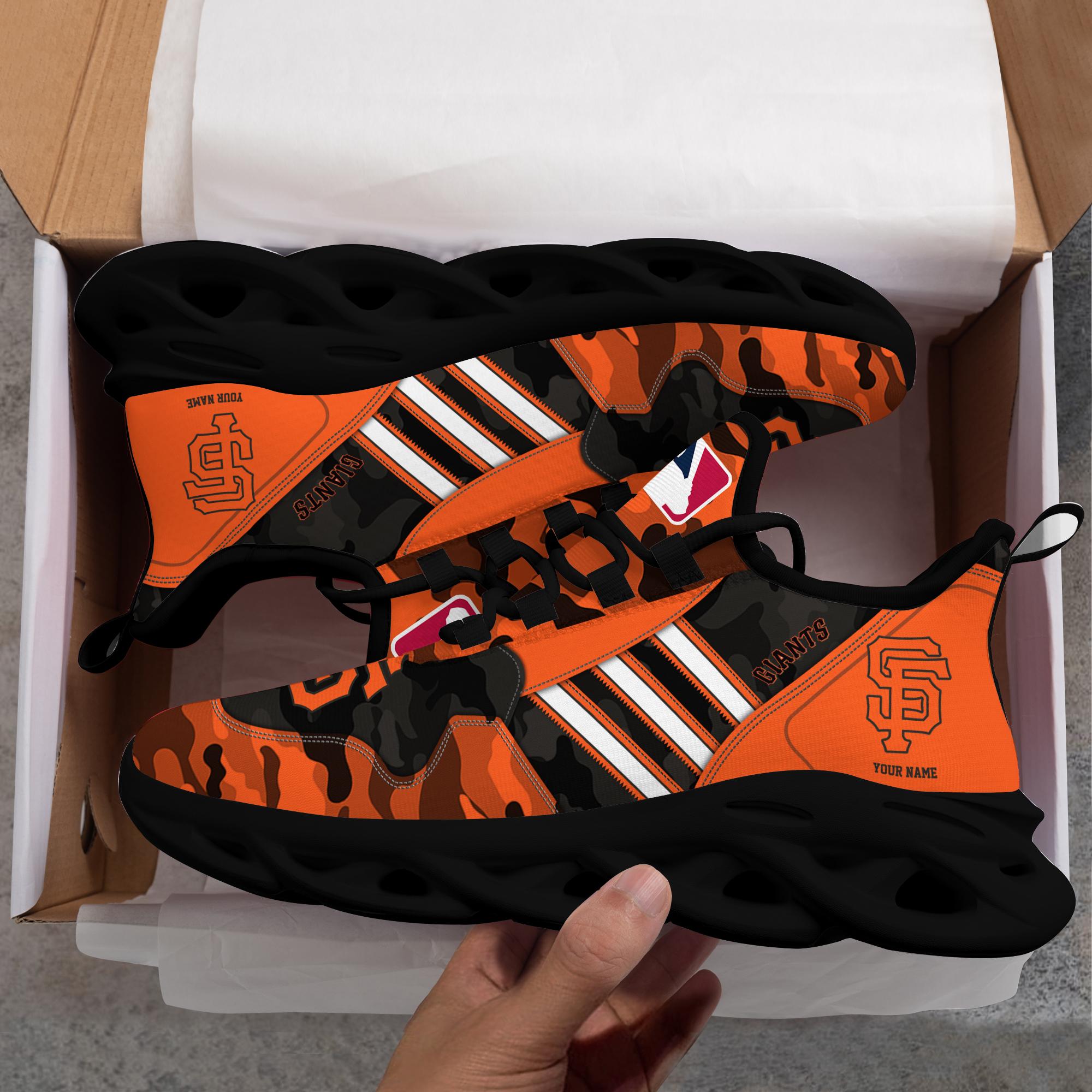 Ideafootwear San Francisco Giants Max Soul Shoes Sneakers For Men And Women